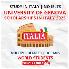 ITALY UNIGE scholarship university of genova